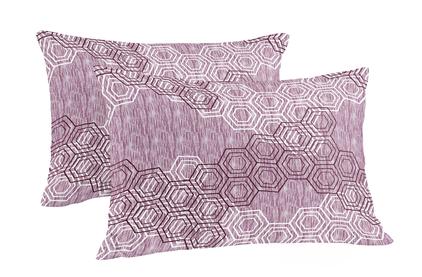 Tulip 144 TC 100% Cotton Geometric Printed Single Bedsheet with 1 Pillow Cover
