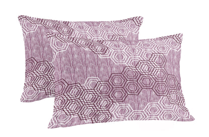 Tulip 144 TC 100% Cotton Geometric Printed Single Bedsheet with 1 Pillow Cover