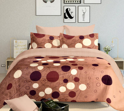 Beneton - Maroon and Yellow Polka Dots