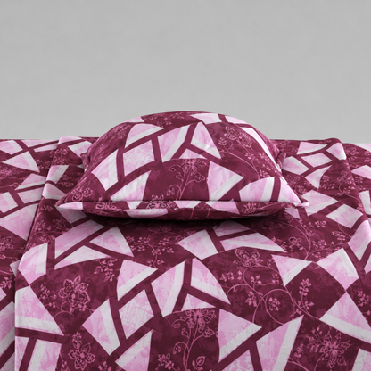 Tulip 100% Cotton 120 TC Printed Single Bedsheet