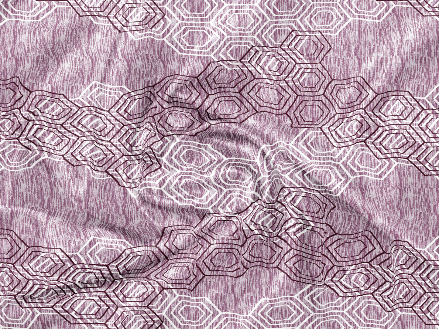 Tulip 144 TC 100% Cotton Geometric Printed Single Bedsheet with 1 Pillow Cover