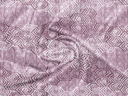 Tulip 144 TC 100% Cotton Geometric Printed Single Bedsheet with 1 Pillow Cover