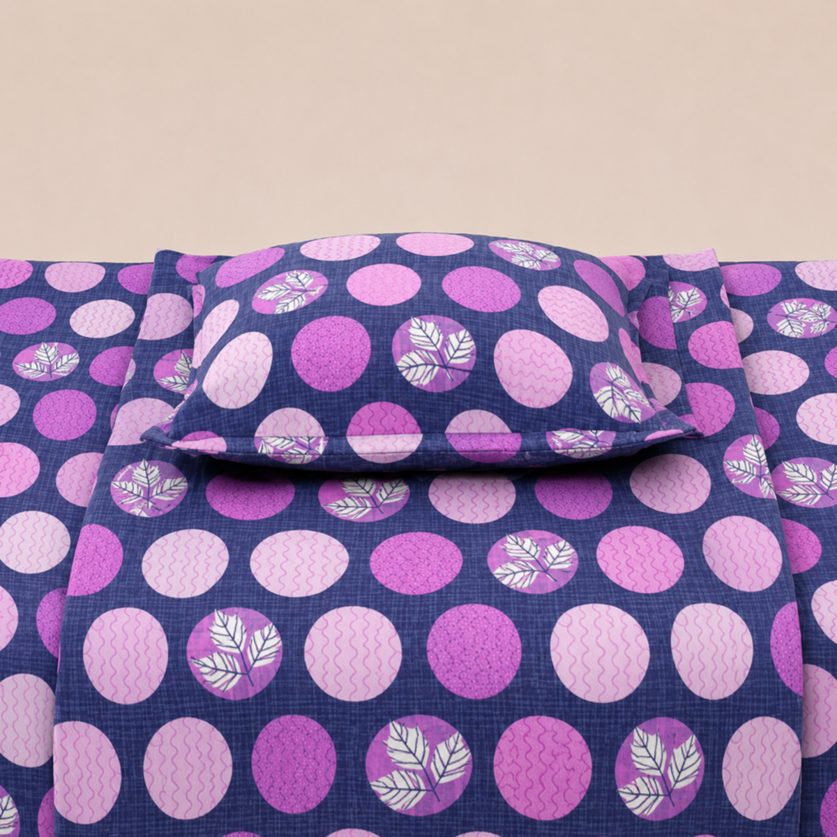 Tulip 100% Cotton 120 TC Printed Single Bedsheet