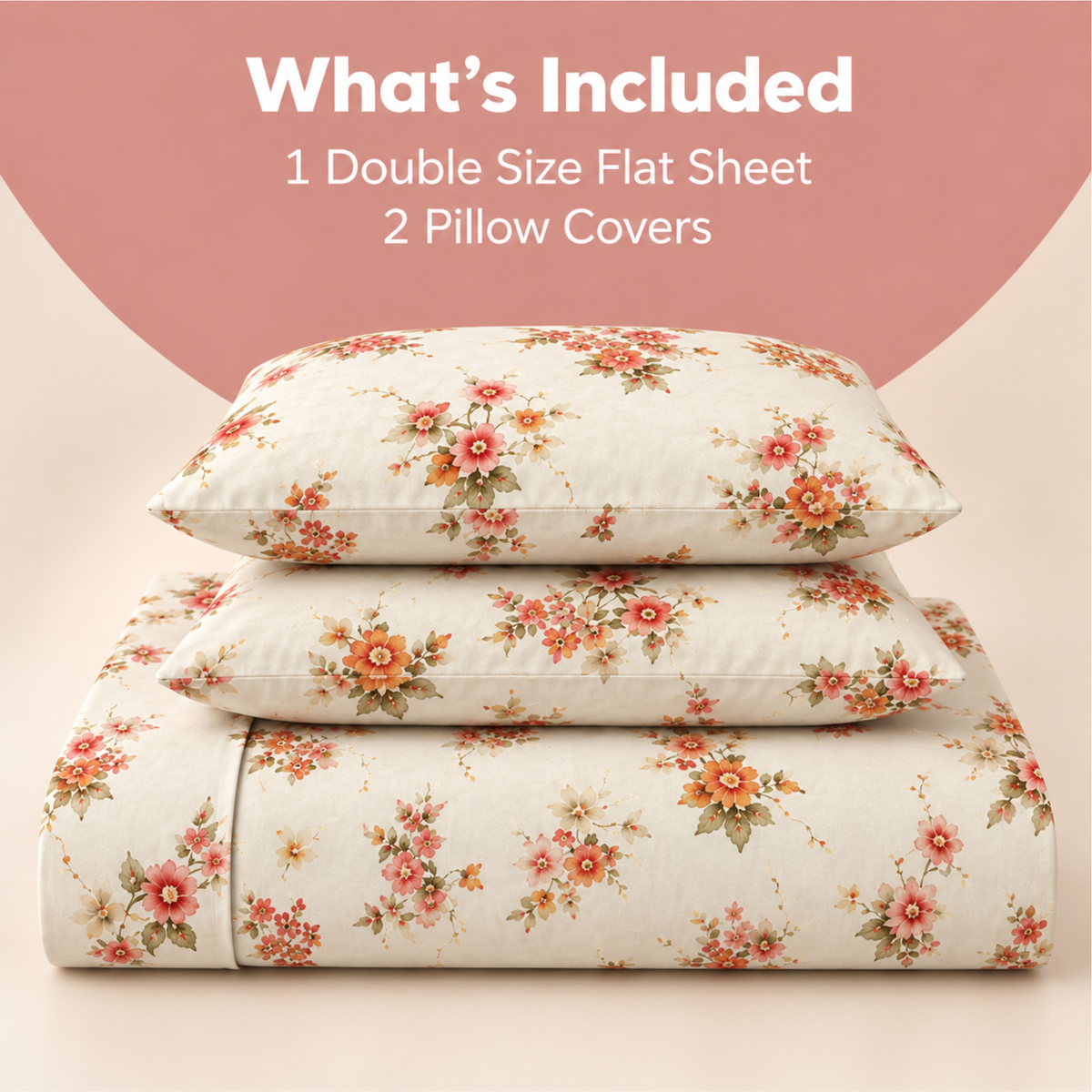 Queen Size Bedsheet Combo – Pack of 3 Printed Bedsheets | Floral & Modern Designs