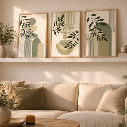 Set of 3 sizing diagram showing 13 x 19 inch dimensions