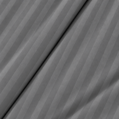 Pure Luxe - 100% Cotton 210 TC Satin Stripe King Size Bedsheet with 2 Pillow Covers