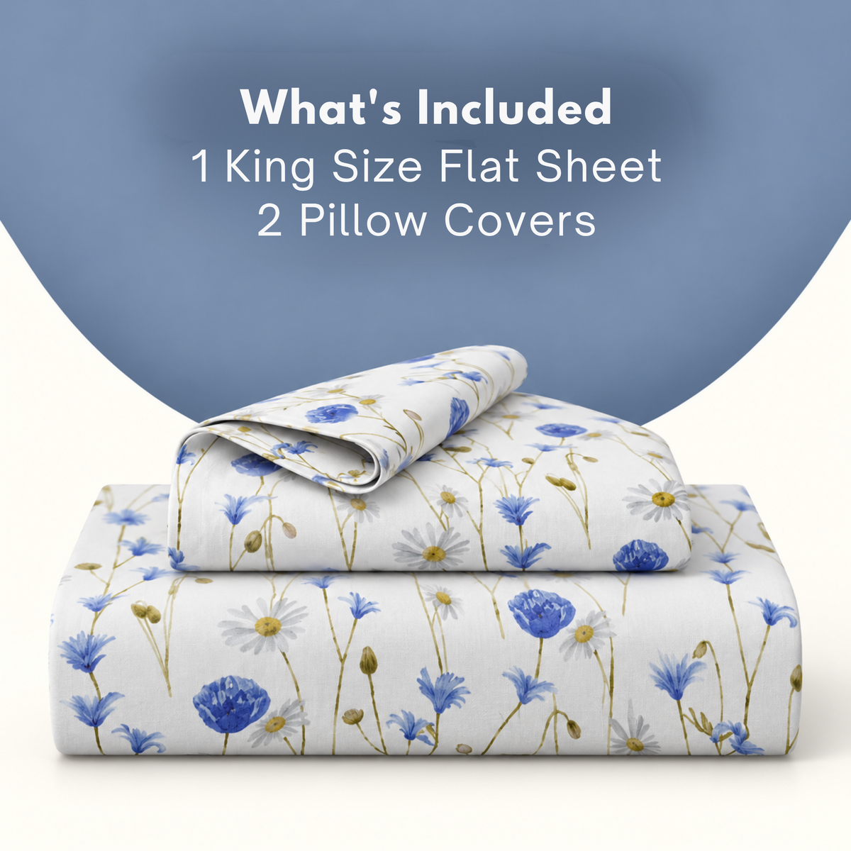 Elegance 100% Cotton Super King Size Bedsheet