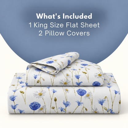 Elegance 100% Cotton Super King Size Bedsheet