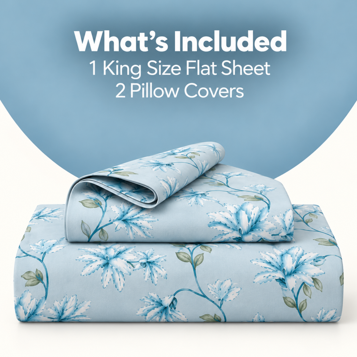 Elegance 100% Cotton Super King Size Bedsheet