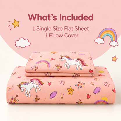 Magical Unicorn Bedsheet for Kids - Enchant Dreams with Delight