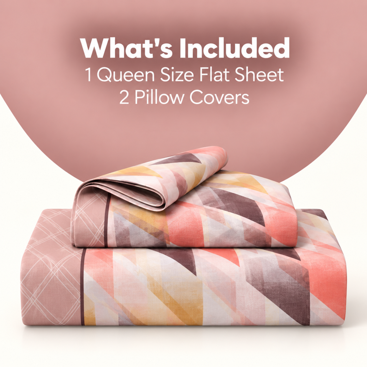 Fantasy Gold 100% Cotton Queen Size Double Bedsheet