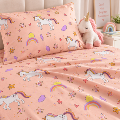 Magical Unicorn Bedsheet for Kids - Enchant Dreams with Delight
