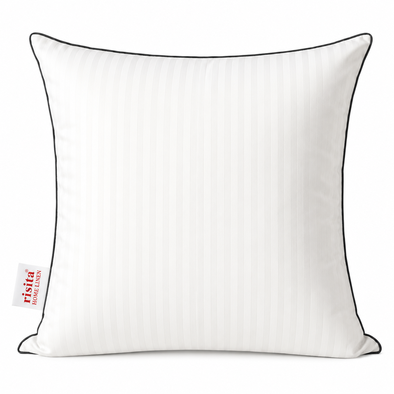Risita Home Linen Microfibre Cushion Pack (White, Black)