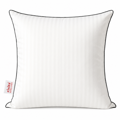 Risita Home Linen Microfibre Cushion Pack (White, Black)