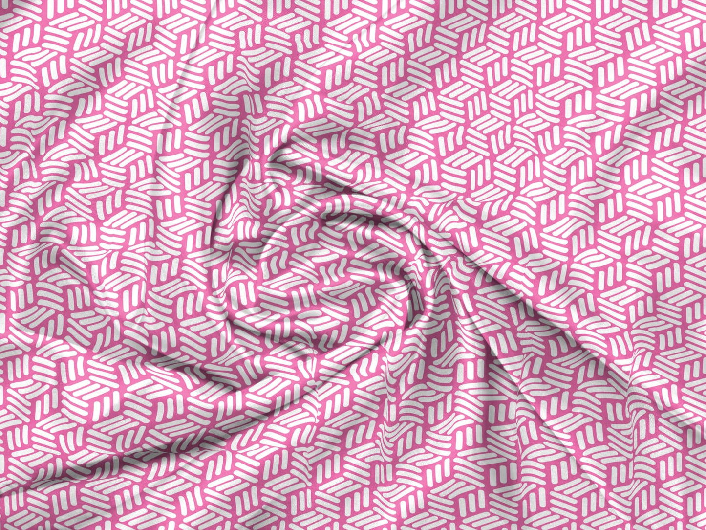 Super Soft Cambric Cotton Single Dohar - Pink & White Floral