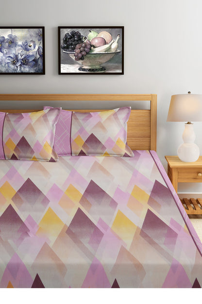 Fantasy Gold 100% Cotton Queen Size Double Bedsheet