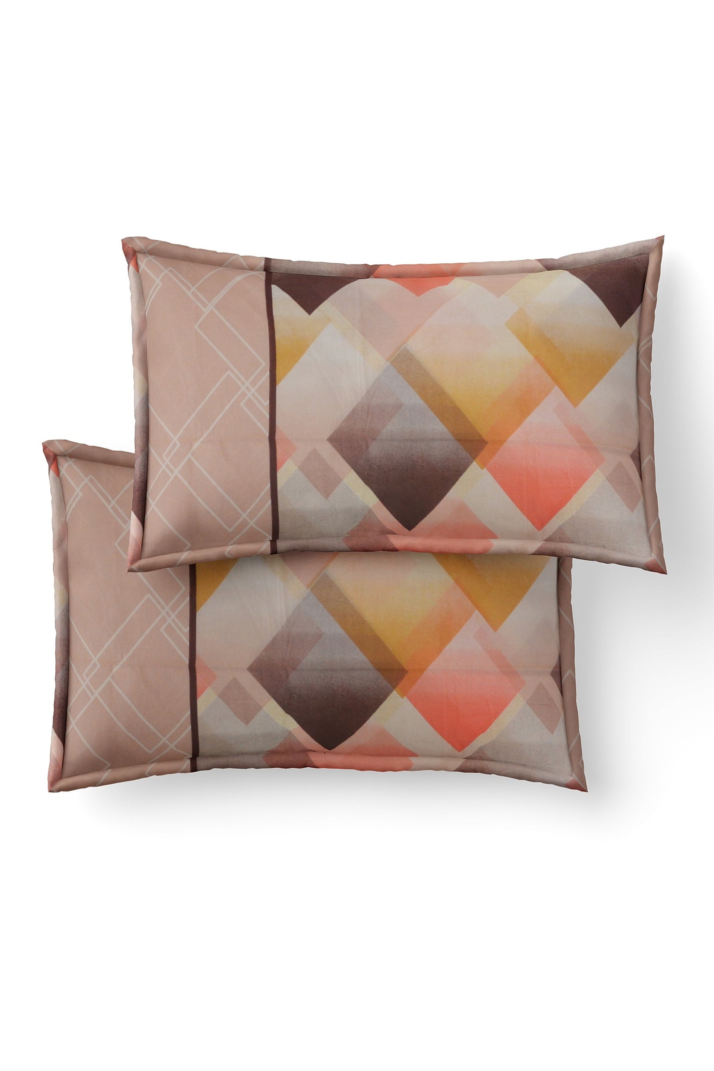 100% Cotton Printed Pillow Covers | Pack of 2